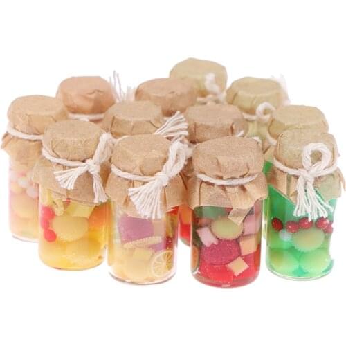 3Pcs Dollhouse Miniature Canned fruits Set Toy Doll Food Kitchen Accessories For Dollhouse Decals New