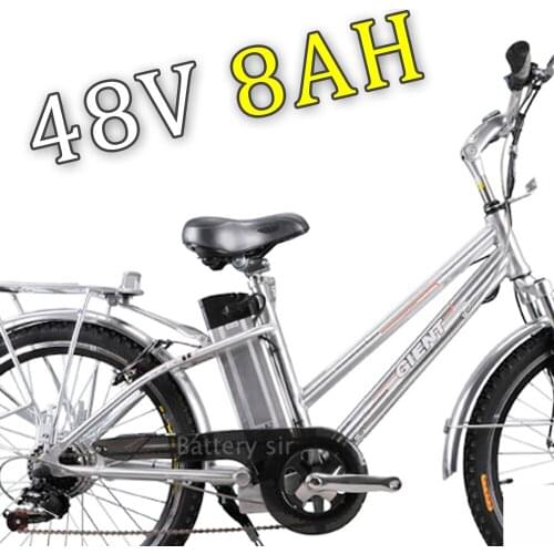 Silver fish electric bike battery 48v 8Ah lithium ion e-bike battery pack with 3A Charger 250W BMS