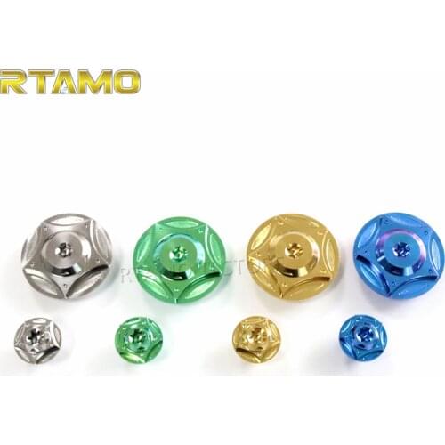 Motorcycle Accessories Engine Cover Hole Decorative Screw Engine Cap Plug Titanium Screws Kit For Sukuzi Raider150 Fi 2019