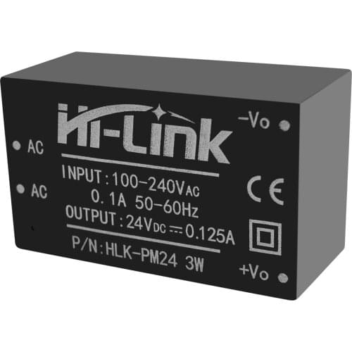 Free shipping 25 pcs AC DC 24V 3W HLK-PM24 Step Down Power Supply Module Converter Intelligent household switch power module