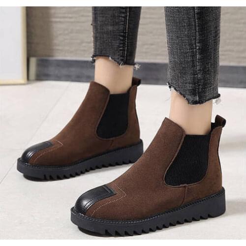 Platform Boots Women Boots Winter Leathe Boots Lace Up Ankle Boots Motorcycle Thick Heel Platform High Heels998