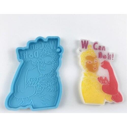 Keychain Epoxy Resin Mold Hanging Pendant Silicone Mould DIY Crafts Jewelry Necklace Earrings Casting Tool