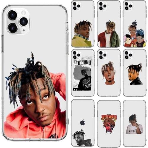 Juice Wrld Death Race for Love Hop Rap Phone Case Transparent for iPhone 6 7 8 11 12 s mini pro X XS XR MAX Plus cover shell