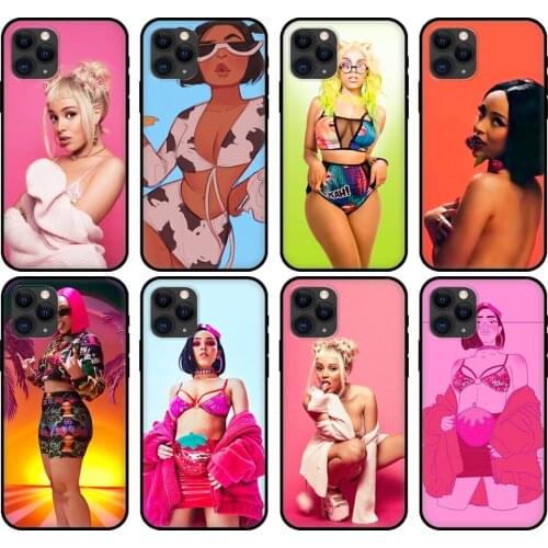 Black tpu case for iphone 5 5s se 6 6s 7 8 plus x 10 cover for iphone XR XS 11 pro MAX case Doja Cat Hard