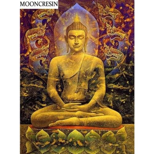 Diy Diamond Embroidery Religion Mosaic Picture Crystal Cross Stitch Full Drill 5D Diamond Painting Buddha Kids Room Decoration