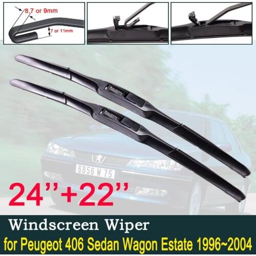 For Peugeot 406 Sedan Wagon Estate 1996~2004 1997 1998 1999 2000 2001 2002 2003 Front Windscreen Car Wiper Blade Car Accessories
