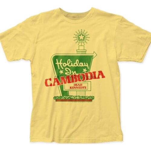 Dead Kennedys Holiday In Cambodia Mens Soft Fitted 301 Cotton Tee (DK06) Banana