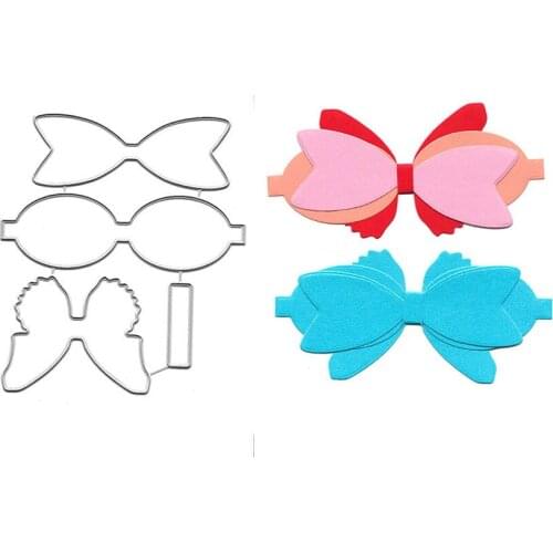 Bow Tie Metal Cutting Dies Scrapbooking Embossing Folders for Card Making Craft Stencil Slimline Dies Paper Mold