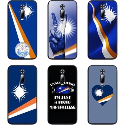 Marshall Island National Flag Coat Of Arms Phone Case For Redmi 9A 9 8A 7 6 6A Note 9 8 8T Pro Max K20 K30 Pro