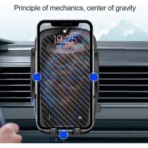 Gravity car phone holder Air Vent Clip Support 360°rotating adjustable Dashboard Clip Holder Stand GPS car interior accessories