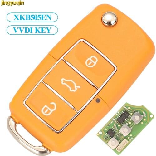 Jingyuqin 5pcs XKB505EN VVDI2 Mini Key Tool For VW Volkswagen Type Wire VVDI Xhorse Remote Flip Car Key Control Universal 3 BTNS