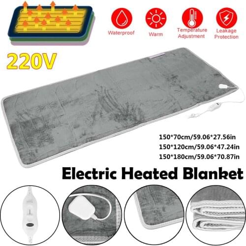 3/2/1 person 220V 110V Bed Electric Heated Blanket Heating Mat Winter Warmer Thermostat Carpet Single Double Bedroom Carpets Mat