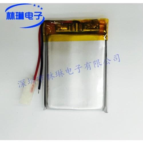 Hot 042535P 402535P 3.7V 300MAH with a protective plate lithium polymer, luminous shoe battery Rechargeable Li-ion Cell
