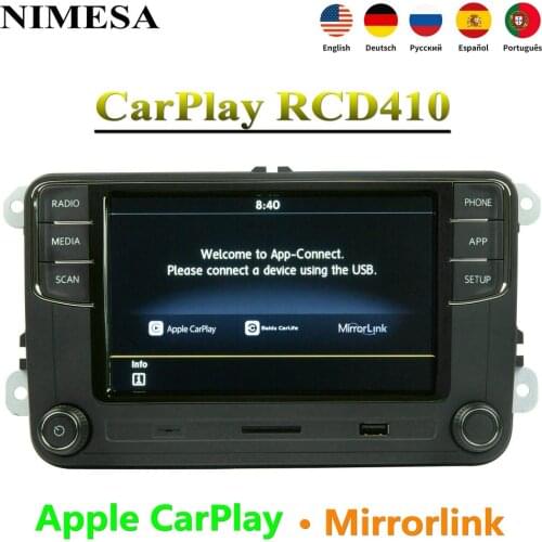 RCD410 Carplay Mirrorlink New RCD330 RCD360 MIB Car Radio for VW Tiguan CC Golf 5 6 Polo Passat B6 B7 Touran Jetta MK5 MK6 Caddy
