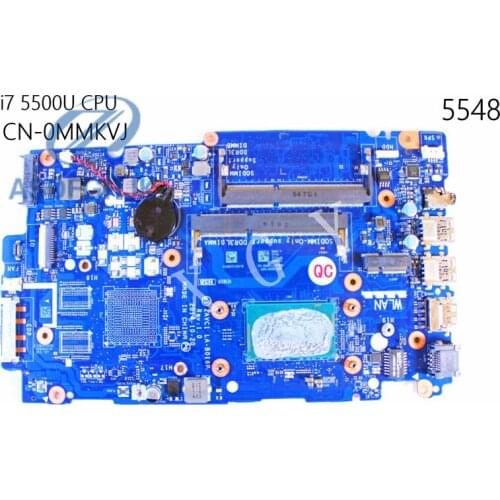 Laptop Motherboard MMKVJ 0MMKVJ CN-0MMKVJ FOR Dell FOR Inspiron 5548 Motherboard LA-B016P i7-5500u DDR3L Integrated 100% Test OK