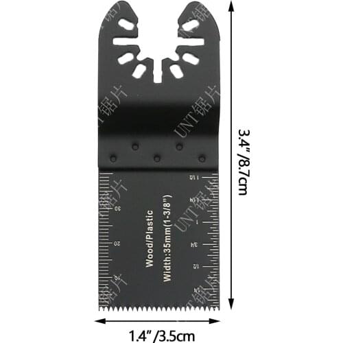 Multi-functional saw blade accessories universal saw blade 34mm high carbon steel quick loading straight saw blade woodworking