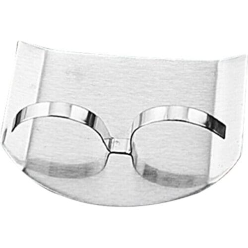 Stainless Steel Double Finger Guard Protect Hand Cutting Guard Knife Cutting Protector Small Safe Anti Hurt Finger