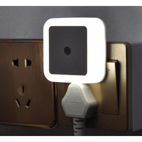 Light Sensor Control Night Light Mini EU US Plug Novelty Square Bedroom lamp For Baby Gift Romantic Colorful Lights