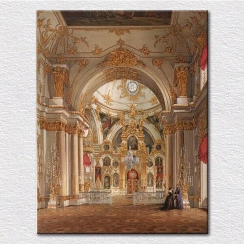 Wholesale craft canvas Print painting from Special room photo of The Winter Palace in Saint Petersburg, Russia free shipping
