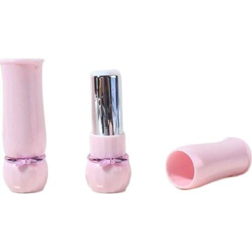 50pcs/lot Empty Elegant Pink Lipstick Tube Plastic Lip Makeup Tool High-end Lip Balm Container 12.1mm Cute Lip BalmTube