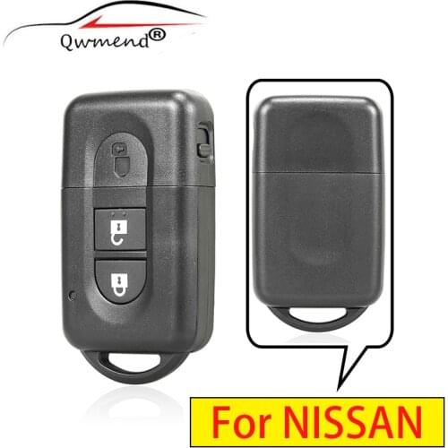 QWMEND 2 Buttons Smart Rmeote Car Key Shell Case for NISSAN QASHQAI X-TRAIL MICRA NOTE PATHFINDER Key Cover