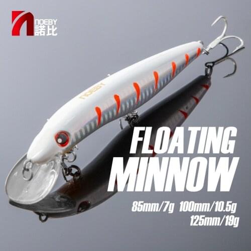NOEBY NBL9242 Fishing Lure Floating Minnow 85mm/7g 100mm/10.5g 125mm/19g Winter Wobbles Hard Artificial Baits