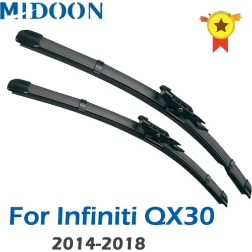 MIDOON Wiper Blades for Infiniti QX30 Fit Hook Arms 2014 2015 2016 2017 2018