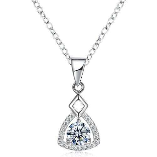 Wedding Party Fashion Jewelry Silver Plated Pendant Necklace For Women Hot Sell Trendy Wholesale Romantic