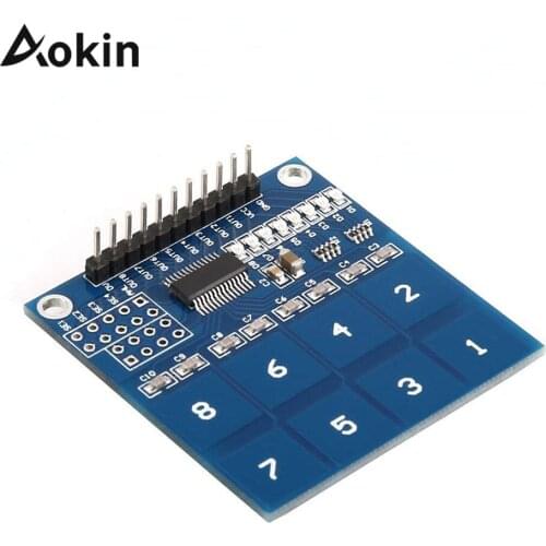 TTP226 8 Channel Digital Capacitive Switch Touch Sensor Module Board Plate For Arduino diy kit