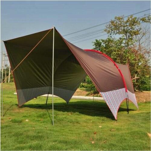 Outdoor Canopy Beach Shade Tent for Over 8 People Steel Rod Sun shade Tent waterproof ventilate canopy