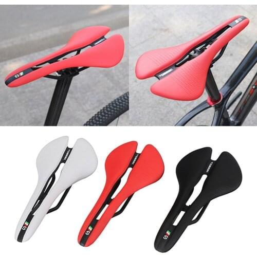 Bicycle Seat Saddle Racing Road Cycling Hollow Shockproof Saddle Pad Women Men Padded Biking Saddle Fixed Gear