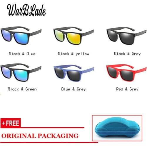 WBL Children Kids Sunglasses Boys Girls Polarized Sun Glasses Baby Infant Silicone Flexible Safety Frame Shades Eyewear UV400