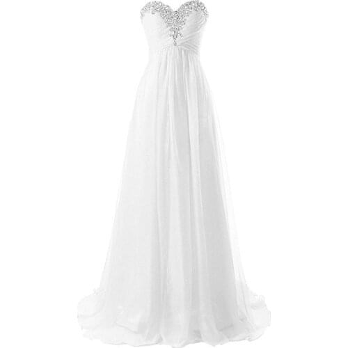Elegant Sleeveless V-neck Simple Wedding Dress Chapel Train Vestido De Novia 2020 New Bridal Dresses