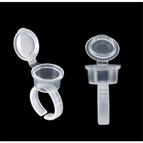 10Pcs Tattoo Covered Ring Ink Cups Caps Supply Professional Permanent Tattoo Accessory for Tattoo Machine