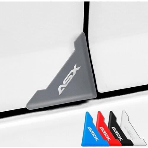 2pcs for Mitsubishi ASX Silicone Car Door Corner Cover Anti-Scratch Protector door edges to avoid bumping paint Auto Accessories