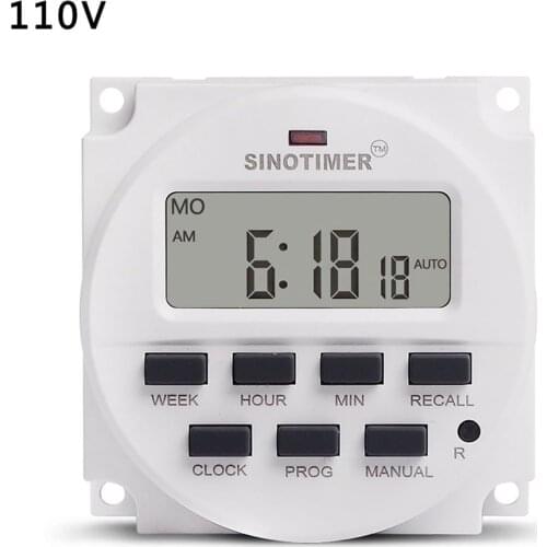 5V 12V 24V 110V 220V Voltage Output Digital 7 Days Weekly Programmable Timer Switch Time Relay Control Passive Output