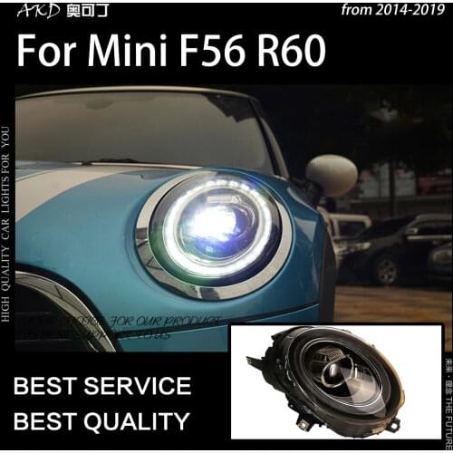 AKD Car Styling for MINI F56 Headlights 2014-2019 F54 F55 F56 F57 R60 LED Headlight DRL Head Lamp LED Projector Beam Accessories