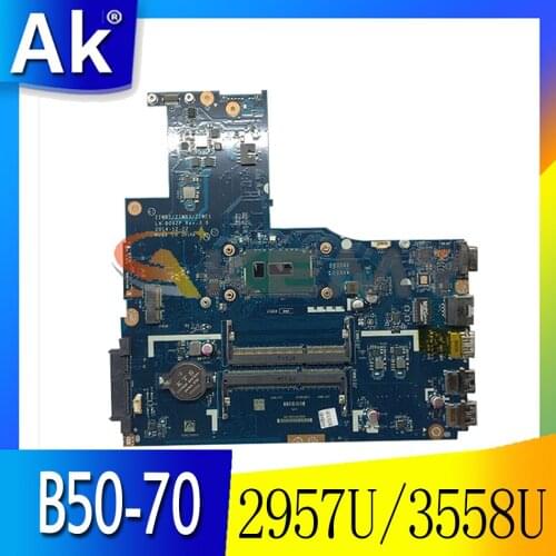 Akemy ZIWB2/ZIWB3/ZIWE1 LA-B092P Motherboard For Lenovo B50-70 N50-70 Laptop Motherboard CPU 2957U/3558U DDR3 100% Test Work