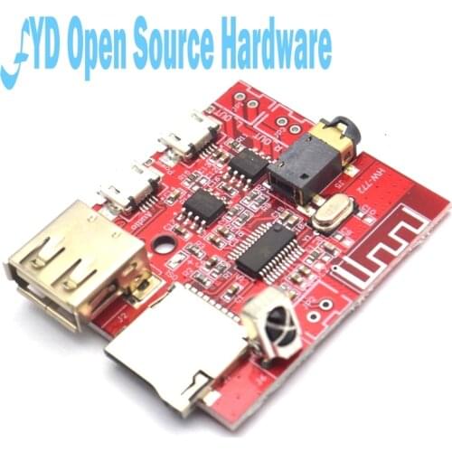 Car Bluetooth 4.1 MP3 WAV Decoding Board 3W Speaker Amplifier Audio Receiver Module Support USB/TF/U-DISK/IR Remote Control