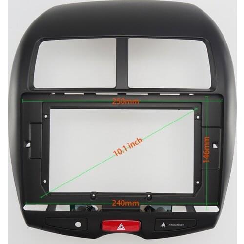 10.1 Inch Audio Frame Car Radio Fascia,GPS Navigation Fascia Panel Is Suitable 2012 MITSUBISHI ASX/ OUTLANDER SPORT