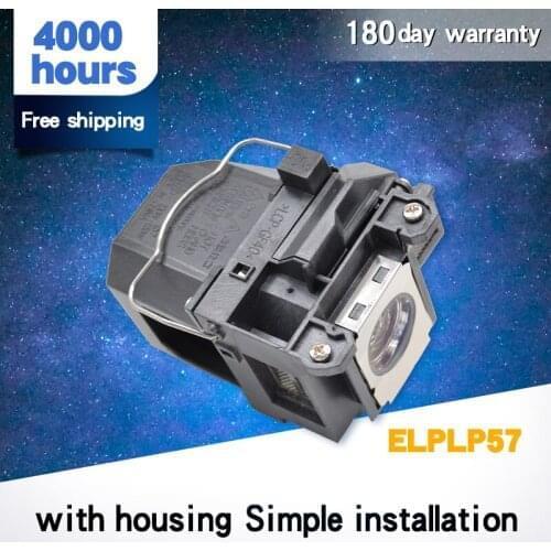 Free Shipping for ELPLP57 V13H010L57 Replacement Projector Lamps Fit for Eps0n EB-440W EB-450W EB-450Wi EB-455Wi EB-460