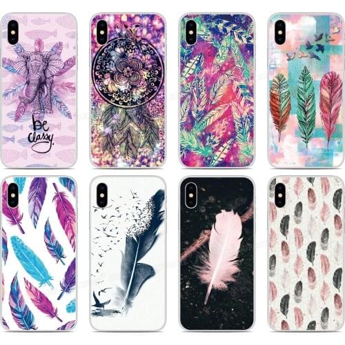 Soft TPU Colorful Feather Phone Case For Cubot P40 P30 X19 R11 J3 Pro P20 Power Nova J7 R15 Pro R19 Max 2 2019 Silicone Cover