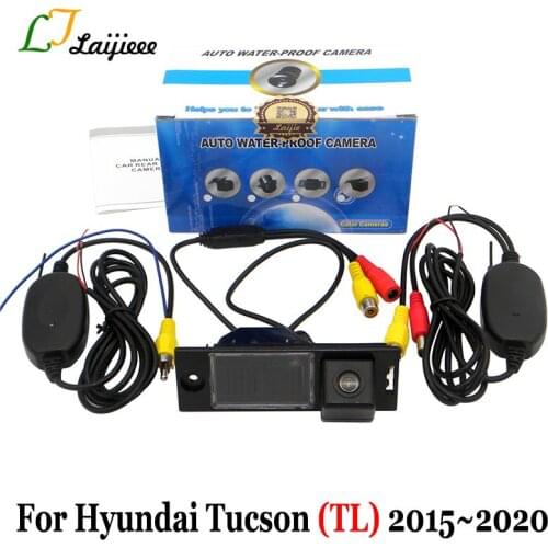 For Hyundai Tucson TL 2015~2020 Car HD Night Vision Rear Back Up Parking CAM / RCA AUX 2.4G Wireless Rearview Reversing Camera