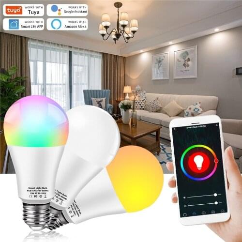 E27 B22 Smart Control Lamp Led RGB Light Dimmable 10W 12W 15W 18W RGBW Led Lamp Colorful Changing Bulb Led RGBW White Decor Home