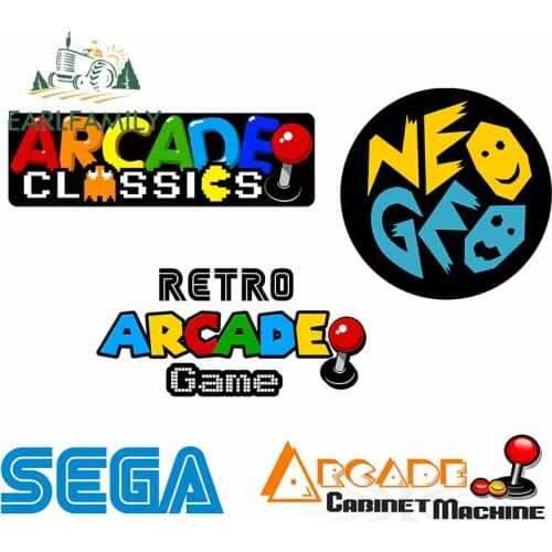 EARLFAMILY 13cm x 3.9cm for FM Tag Prodotto Arcade Cabinet Machine DIY Car Stickers and Decals Waterproof SUV Decoration