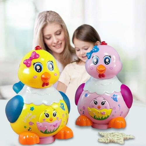 Electric toy Hen Music Toy Christmas gift Educational With Light And Sound egg laying chicken toy Parent-child Interactive Toys