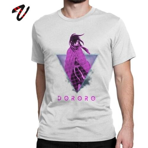 Pure Cotton Tees Mens T-Shirts Dororo Hyakkimaru Futuristic Anime Tshirt Short Sleeve T Shirt Birthday Gift Clothing Printed