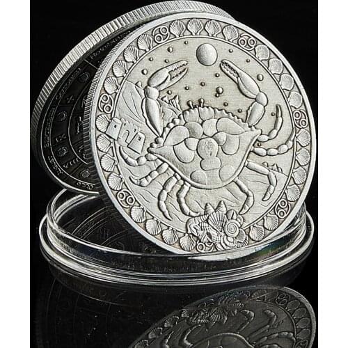2020 Cancer Zodiac Of 12 Constellations Embossed Coin Token Collectible Coin Gift (6.22-7.22)