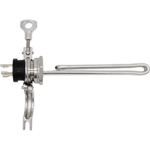 Weldless Heating Element Kit 1650W Ripple Heating Element 120V(23cm) integrated 1.5“Tri Clamp & L6-30P Plug Silicone Gasket