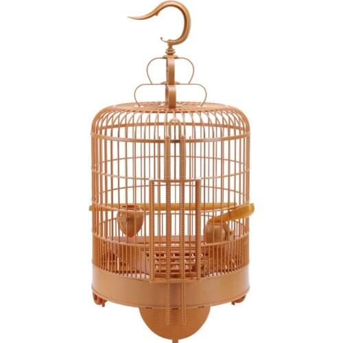 Round Plastic Bird Cage Big Outdoor Breeding Cage Tray Parrot Bird Cage Decoration Jaula Pajaro Grande Feeding Supplies BS50BC